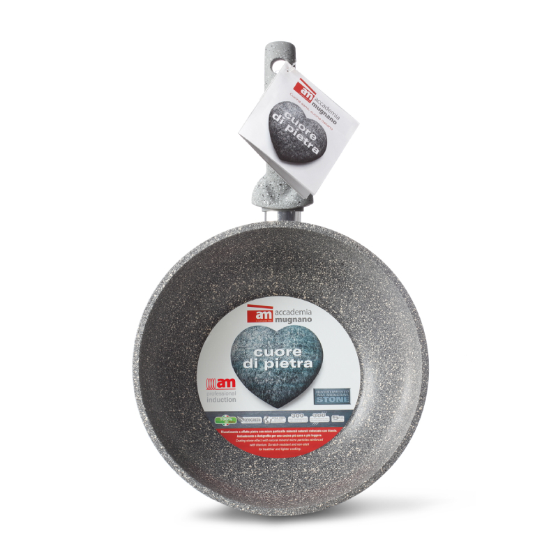 THE ROCK SOHO Padella Antiaderente 31 Cm - Quantanium 3 Strati - Adatta A Induzione E Forno - Colore Nero