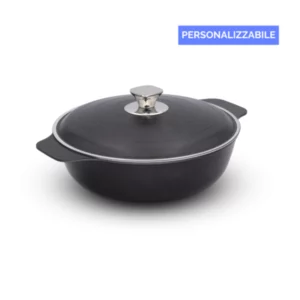 COCO' 2 maniglie coperchio in alluminio compatibile con induzione