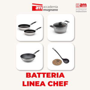 Linea Chef: Batteria 6 pezzi + sottopentola in omaggio