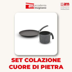 Set prima colazione ad induzione - Cuore di Pietra
