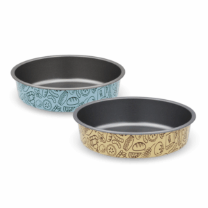 Set 2 Teglie per friggitrice ad aria tonde azzurra + crema 22cm - AirFry