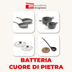 Cuore di Pietra: Batteria 7 pezzi + sottopentola in omaggio