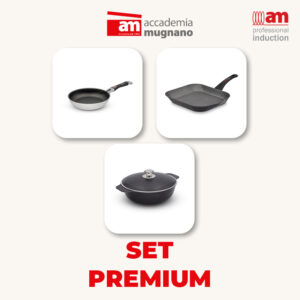 Set Cocò 36 cm + bistecchiera rettangolare Supergrill 30x28cm + padella chef 32cm