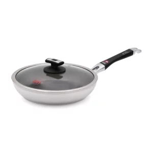 Padella antiaderente professionale 28cm con coperchio in vetro - CHEF