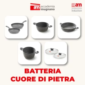 Cuore di Pietra: Batteria 7 pezzi induzione