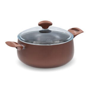 Casseruola antiaderente 24cm con coperchio in vetro - A fuoco lento